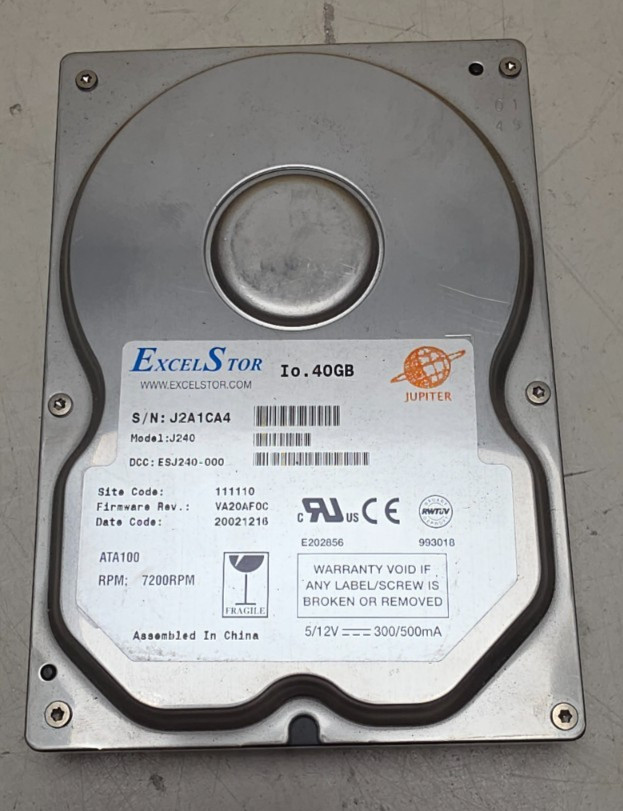 ExcelStor Jupiter J240 HDD 3.5" 40GB IDE