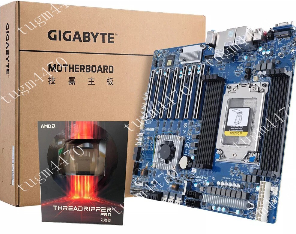 AMD Ryzen Threadripper Pro 5995wx+Gigabyte MC62-G40 Rev 1.0 64Core combination