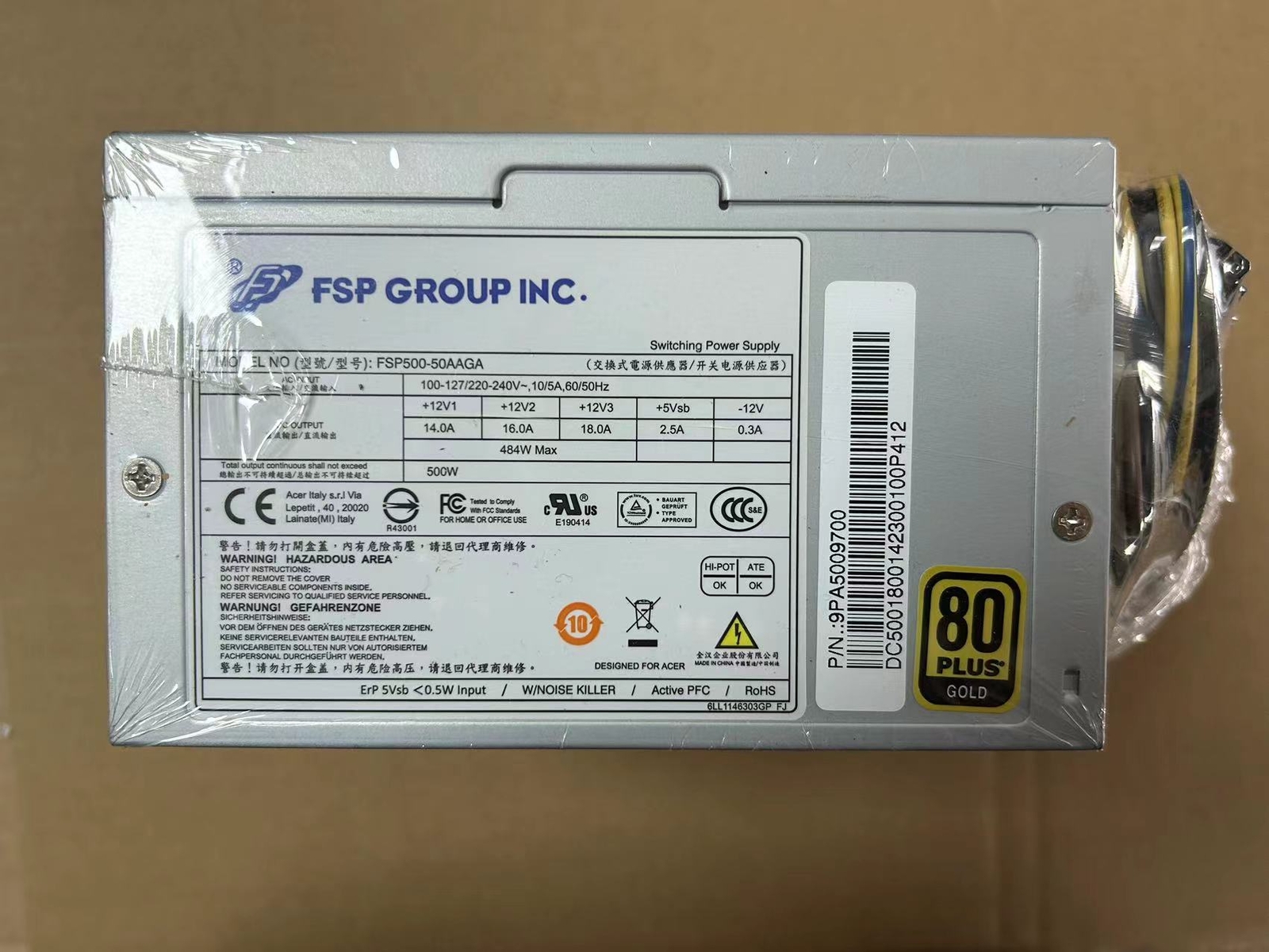 For FSP FSP500-50AAGA 500W Switching Power Supply 12-Pin