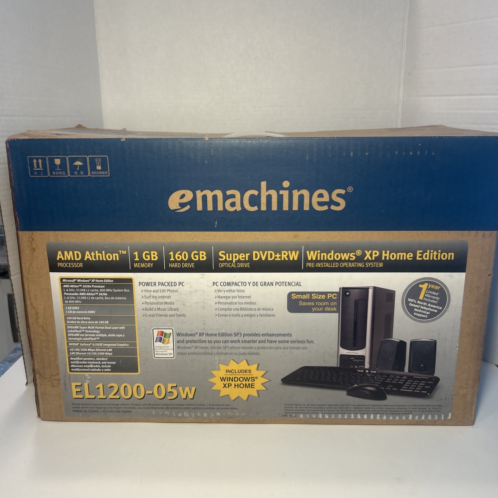 eMachines EL1200‑05w – New In Bow – All Original Accessories Rare Untested New