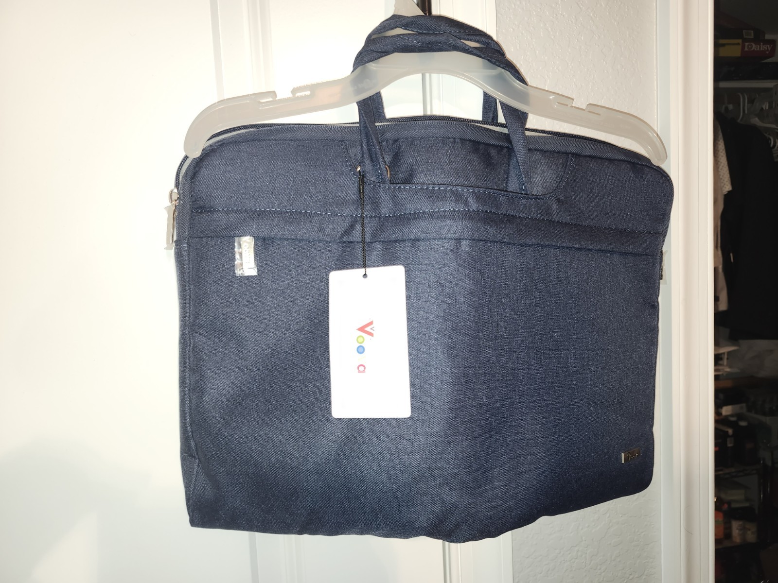 Voova 16 Inch Water Resistant Laptop Sleeve Bag Blue w/ Strap NWT