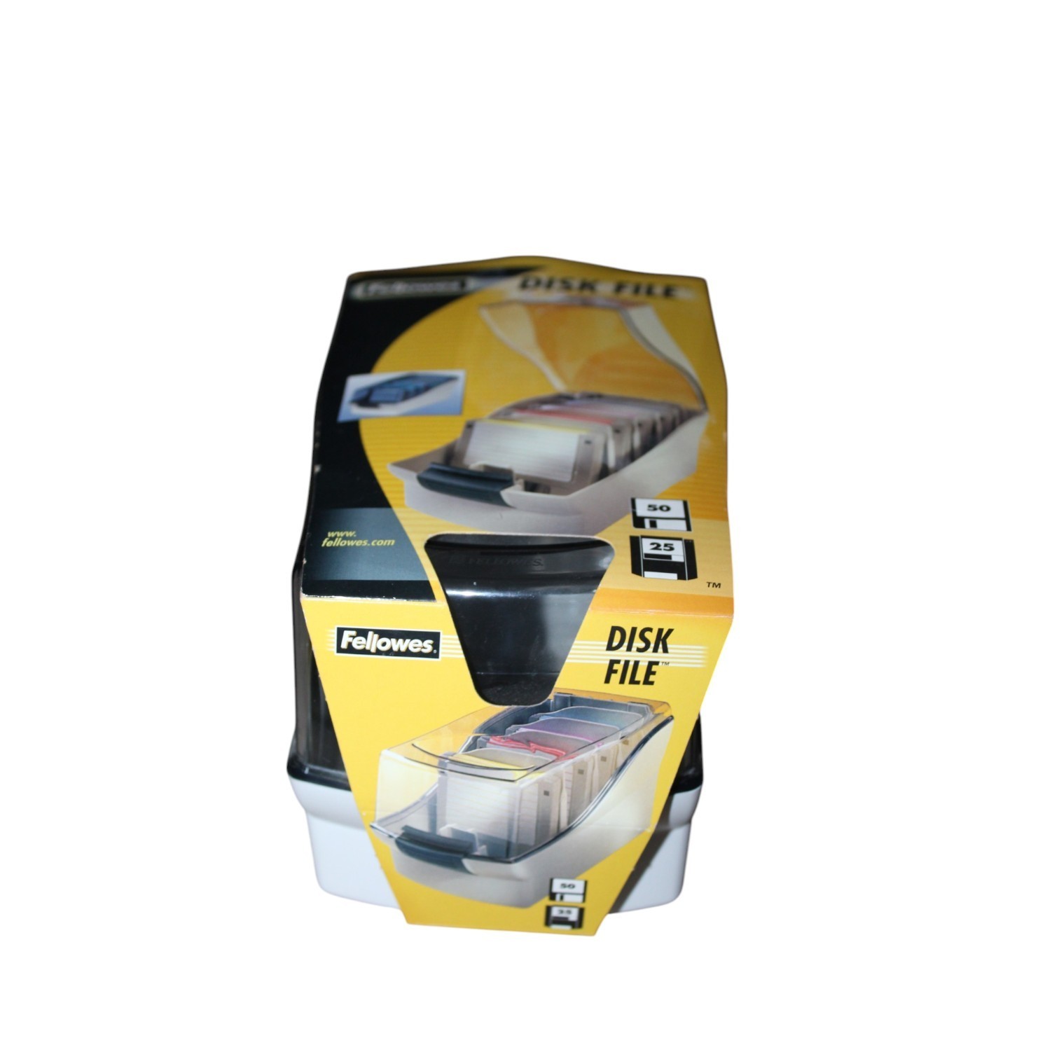 Computer Disk File Storage 3.5" Disk Holds 50 Disks or 25 Zip Disks Fellowes