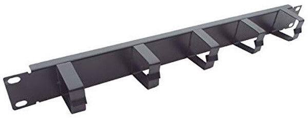 CNAweb 1U 19-Inch Cable Wire Management Network Panel Black 