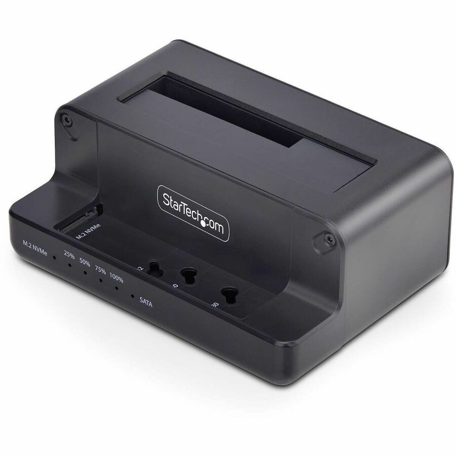 StarTech M.2 NVMe to 2.5/3.5" SATA Drive Duplicator, Dual Bay Standalone