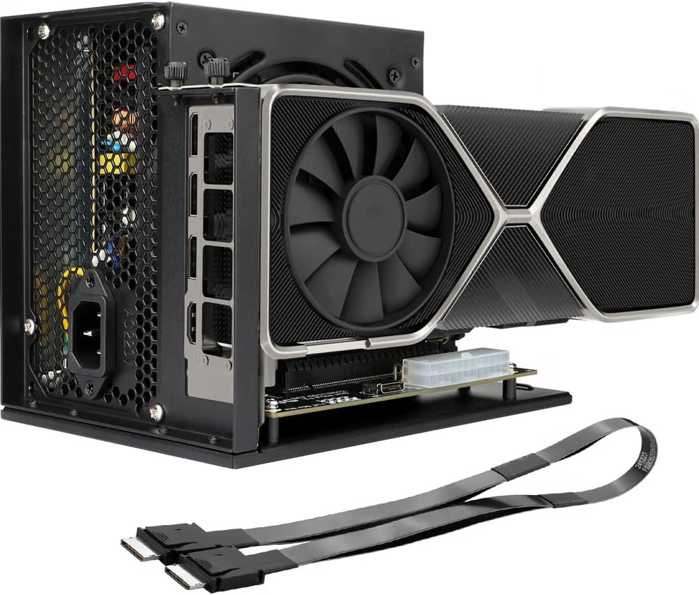 PCIe 4.0x4 64Gbps Compatible eGPU DOCK-OCuLink SFF-8612 8311 to PCIex16 and SF..