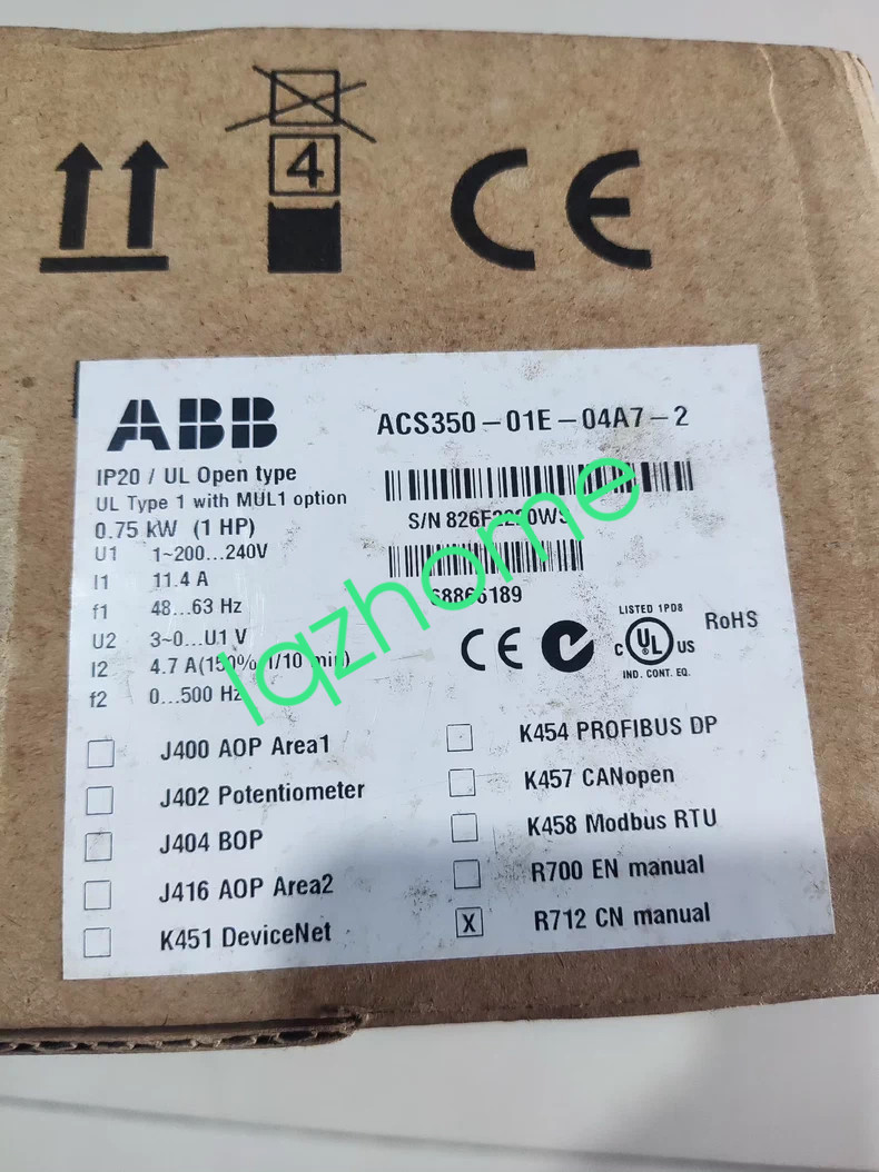 1PCS ABB frequency converter ACS350-01E-04A7-2  new via FedEx or DHL