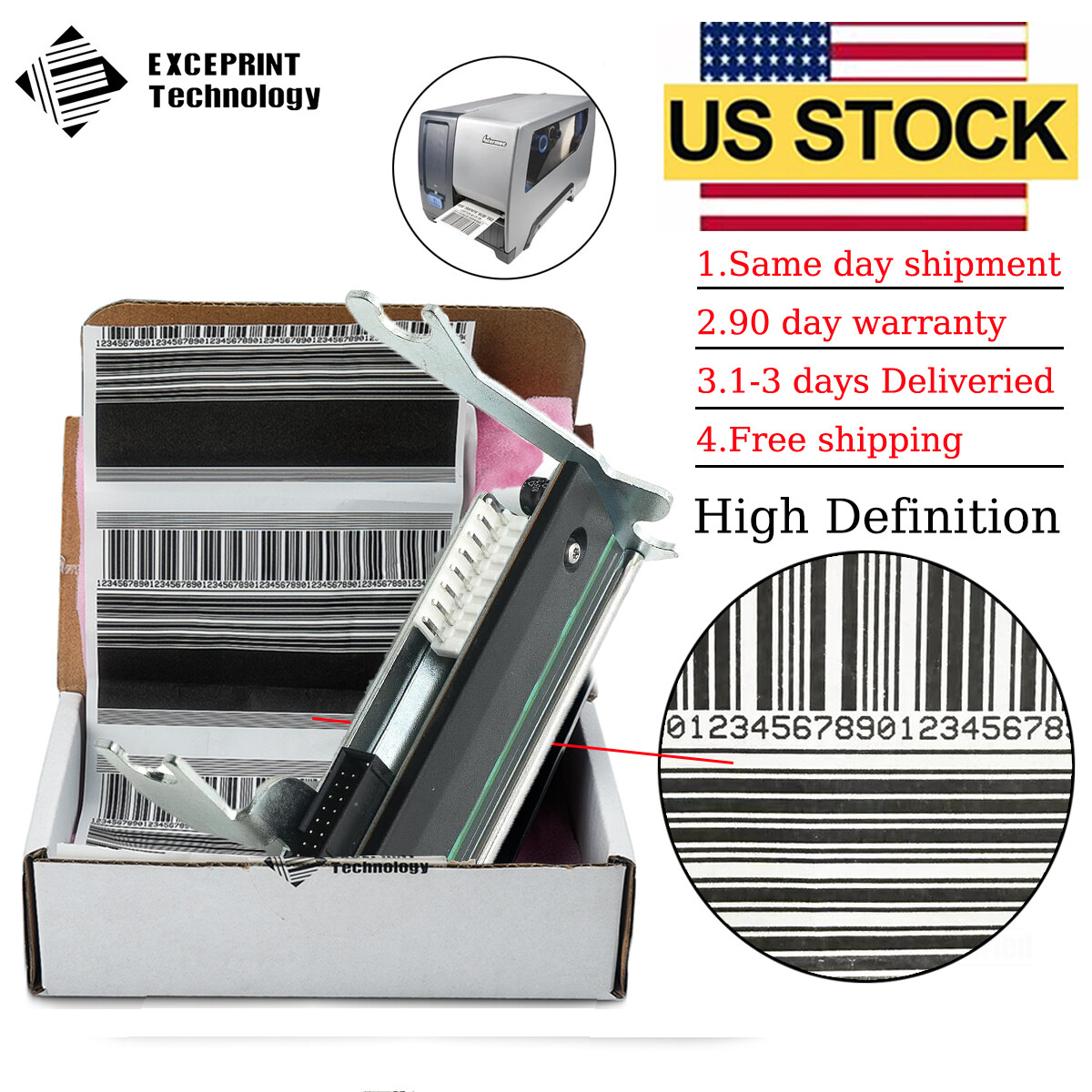 ✅ Printhead for Intermec PM42 PM43 203dpi Thermal Printer 710-129S-001 USA ✅
