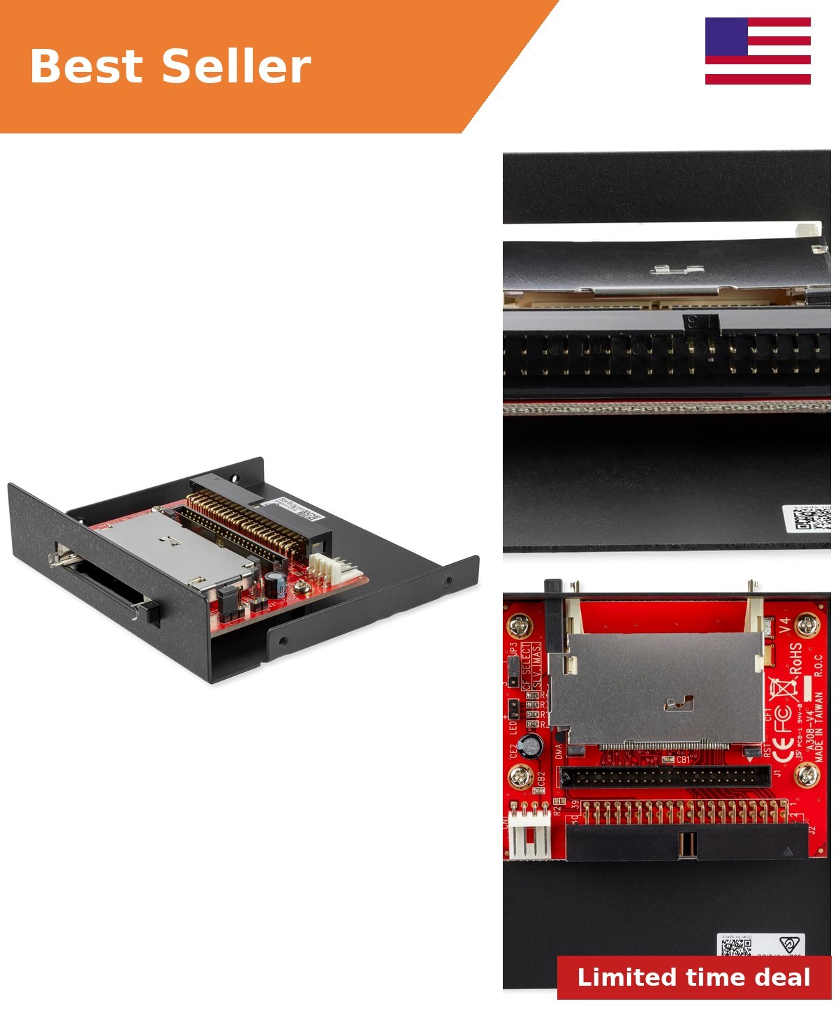 StarTech IDE to CompactFlash SSD Card Reader for 3.5in Bay (35BAYCF2IDE)