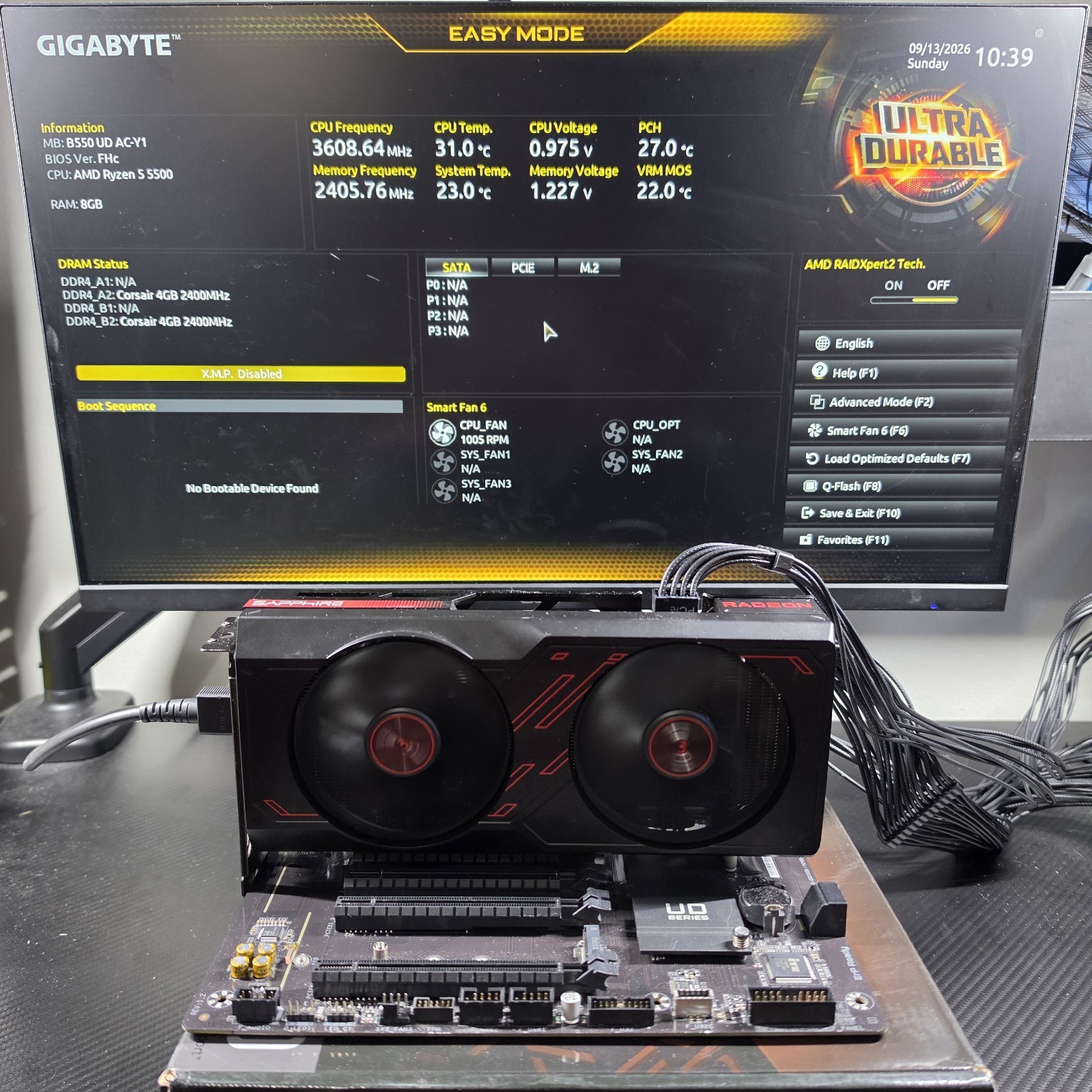 Gigabyte B550 UD AC AM4 ATX AMD DDR4 Motherboard #238