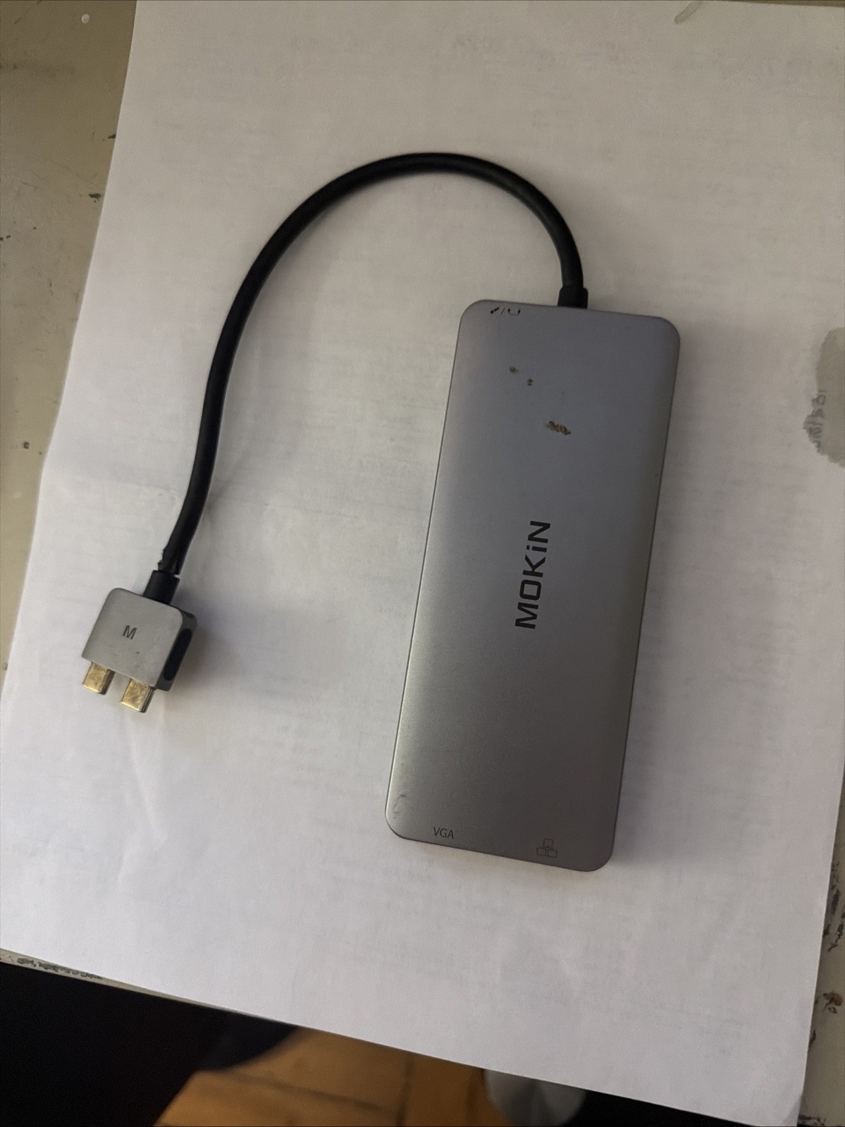 MOKiN 9-in-1 USB-C Hub HDMI Ethernet USB SD Card Silver MOUC0306 for MacBook Pro