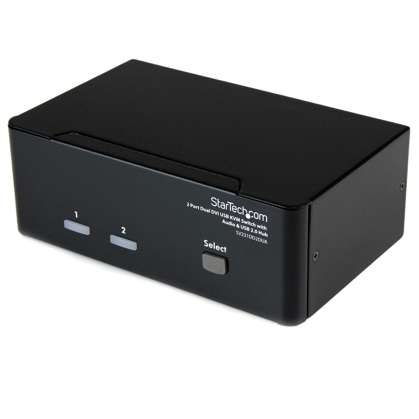StarTech SV231DD2DUA 2 Port Dual DVI USB KVM Switch with Audio & USB 2.0 Hub
