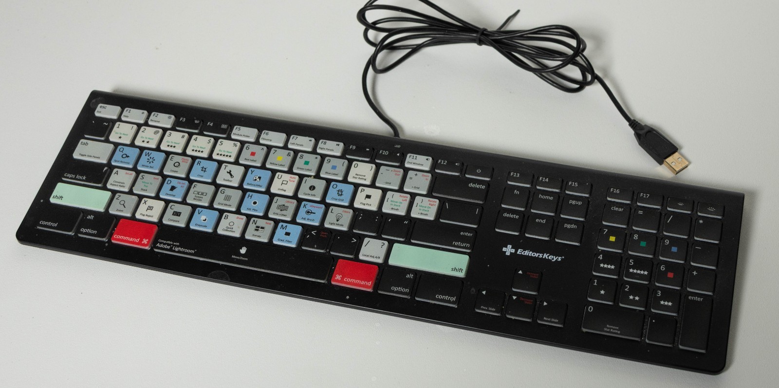 Editors Keys Dedicated keyboard for lightroom  MINT