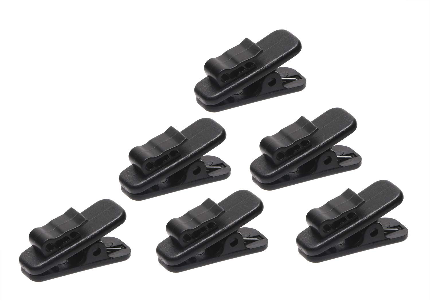 1 Inch Length Small Earphone Wire Clips Headphone Mount Cable Clothing Clip E...