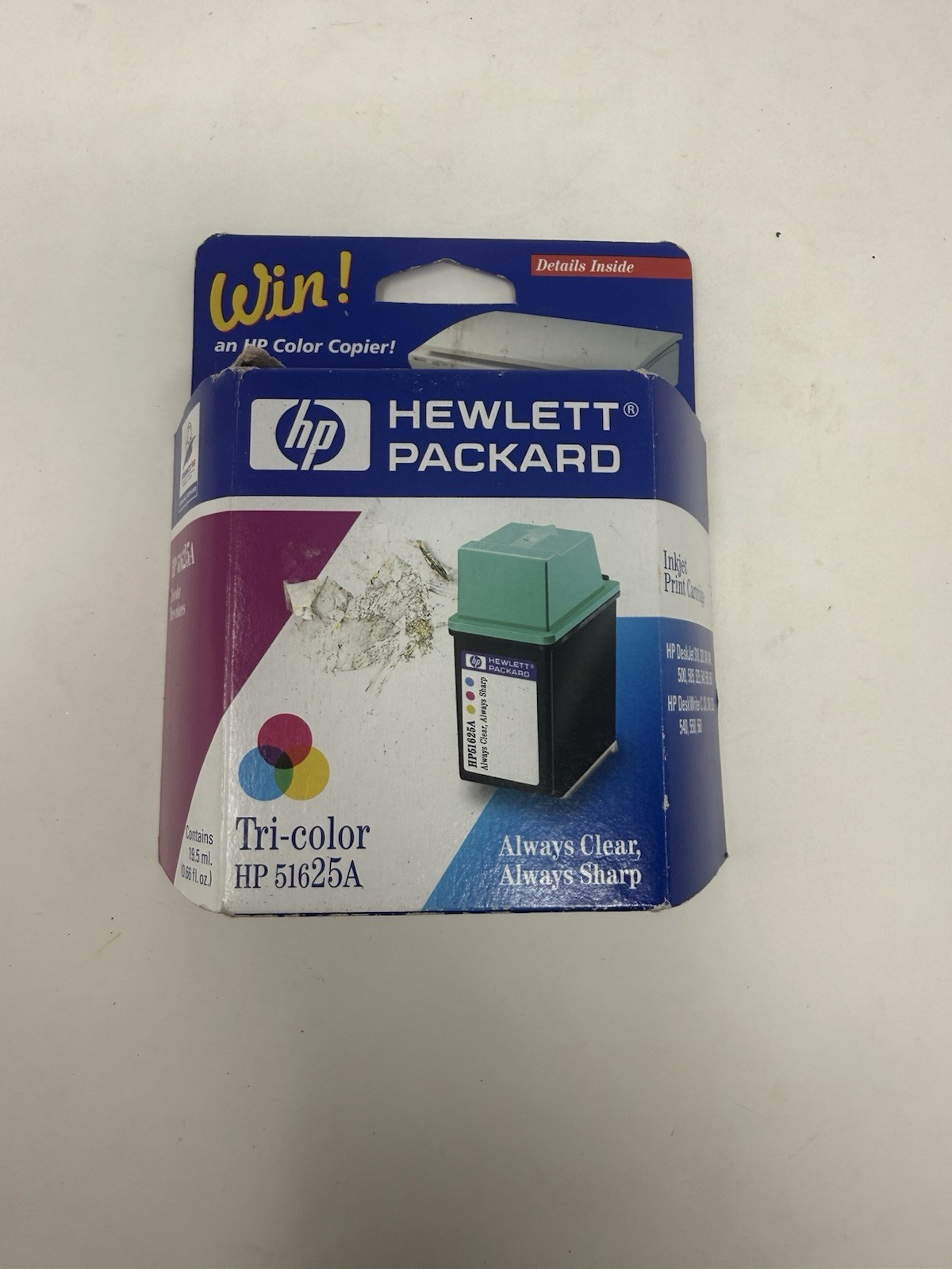 HP Hewlett Packard Tri Color 51625A