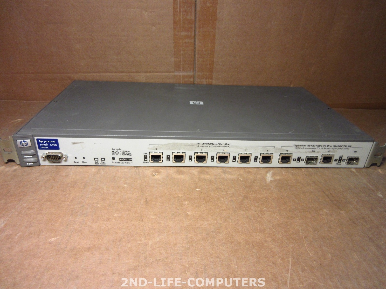 HP 6108 J4902A Managed ProCurve Switch 6x 10/100/1000 IEEE802.3 Stackable