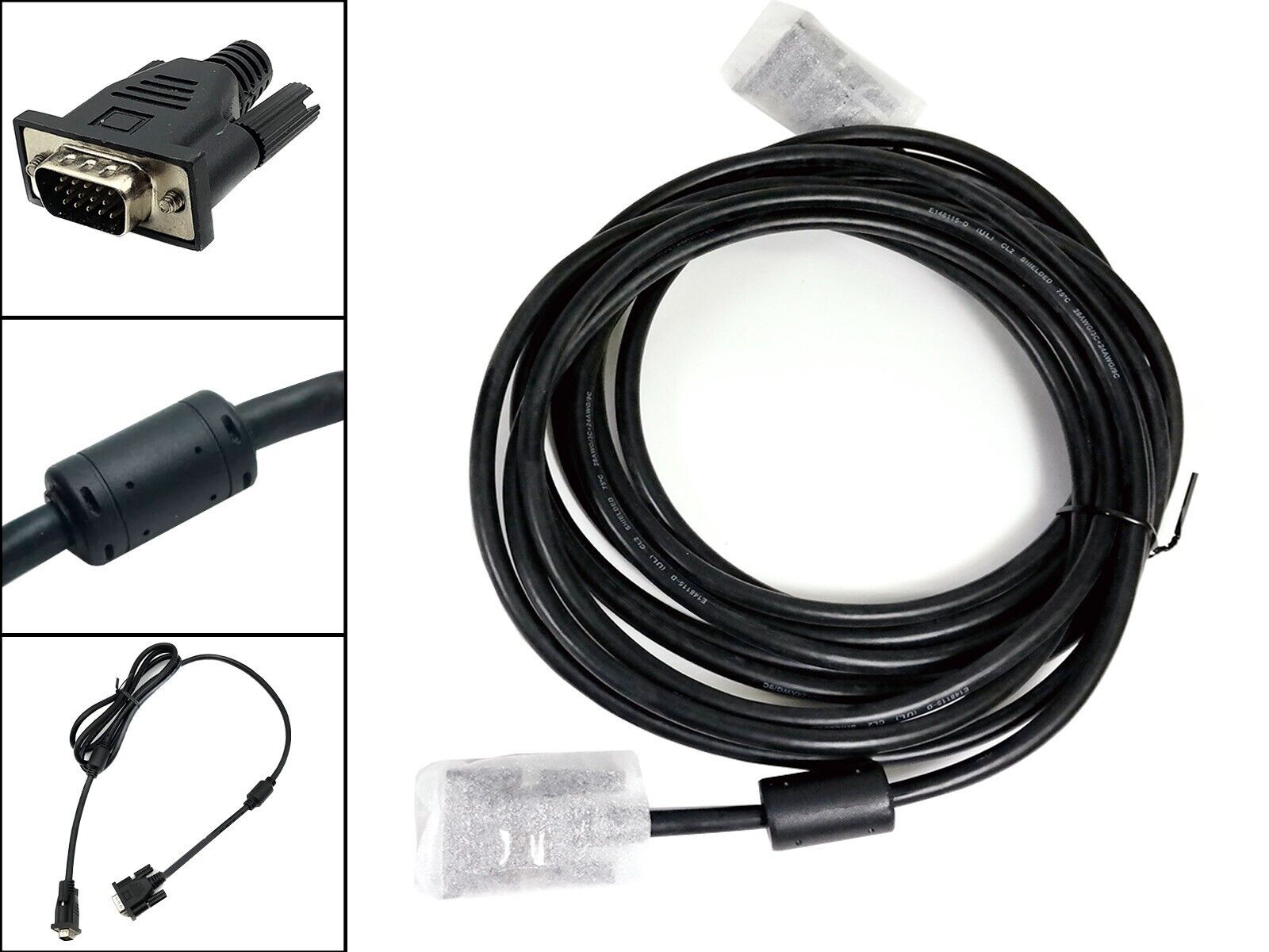 Branded 10ft VGA Cord Full HD 1080p SVGA Male Cable PC Laptop HDTV Monitor Cable