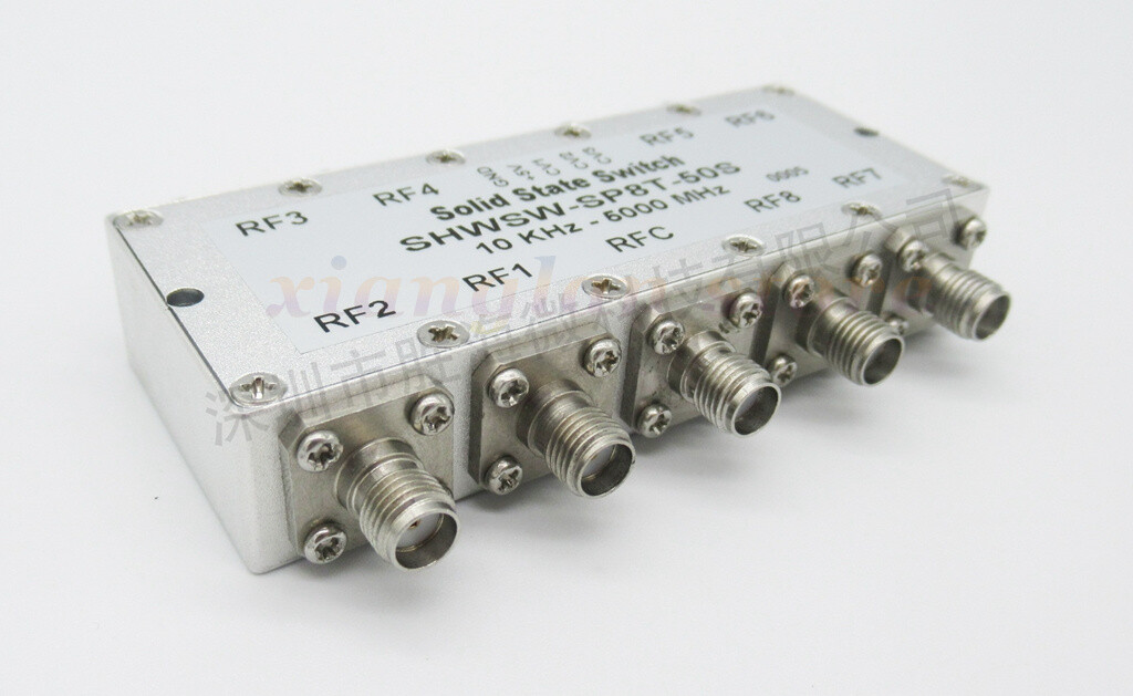 1PC SHWSW-SP8T-50S 10KHz-5GHz 5V 2W RF microwave PIN solid state switch