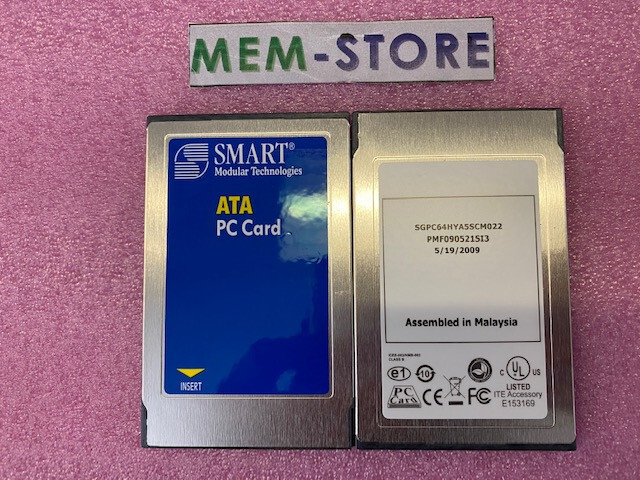 64MB Smart PCMCIA ATA Flash Card SGPC64HYA5SCM022 PMF090521SI3