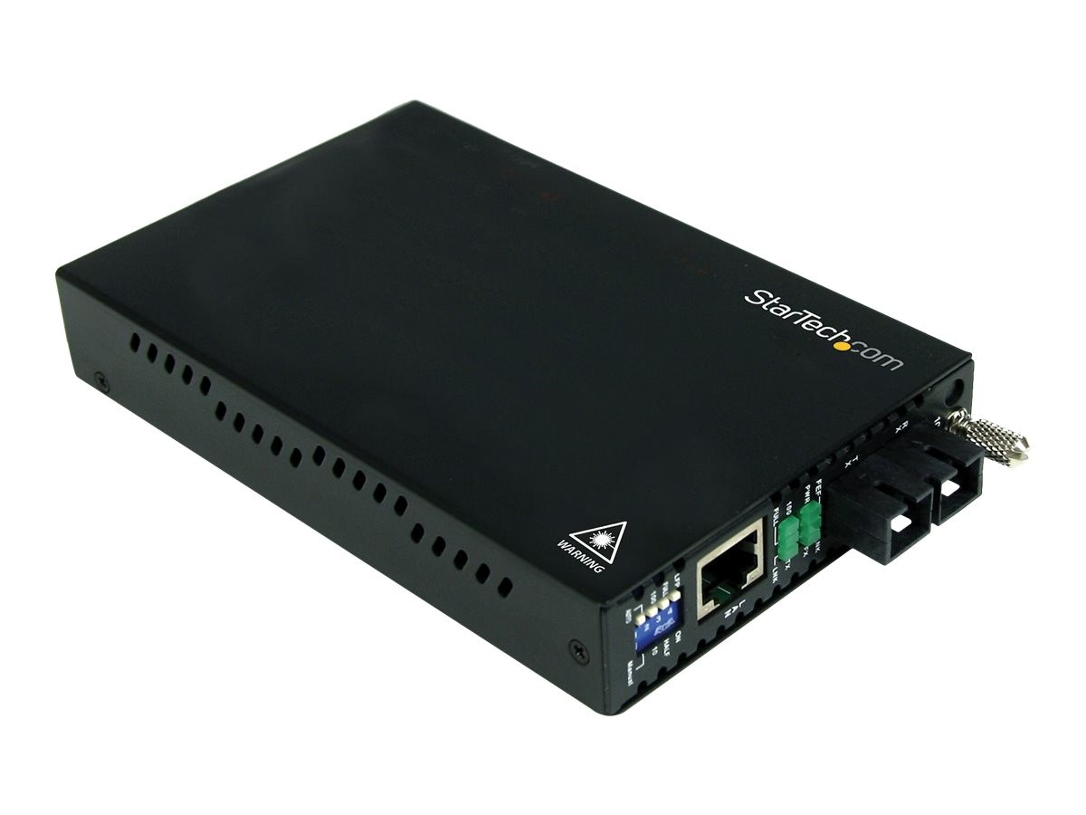 Startech 10/100 Mbps Single Mode Fiber Media Converter SC 18.6 ET90110SM302