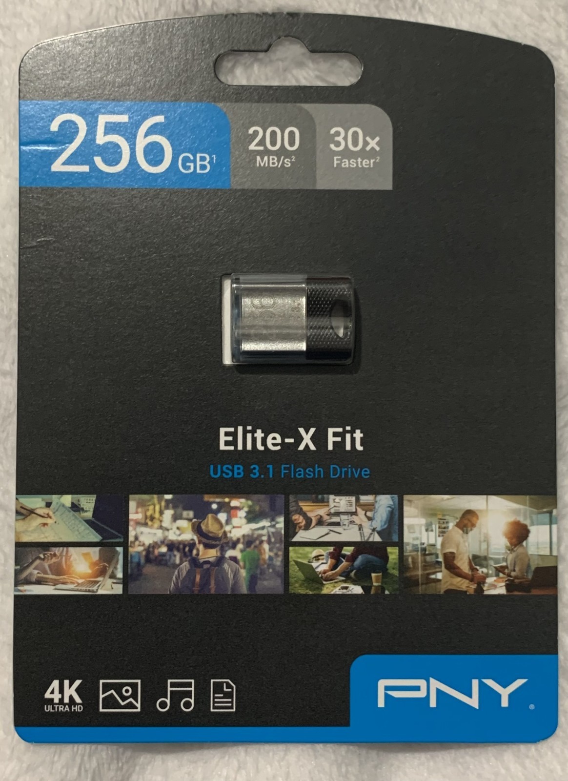 PNY - 256GB Elite-X Fit USB 3.1 Flash Drive - 200MB/s - Black