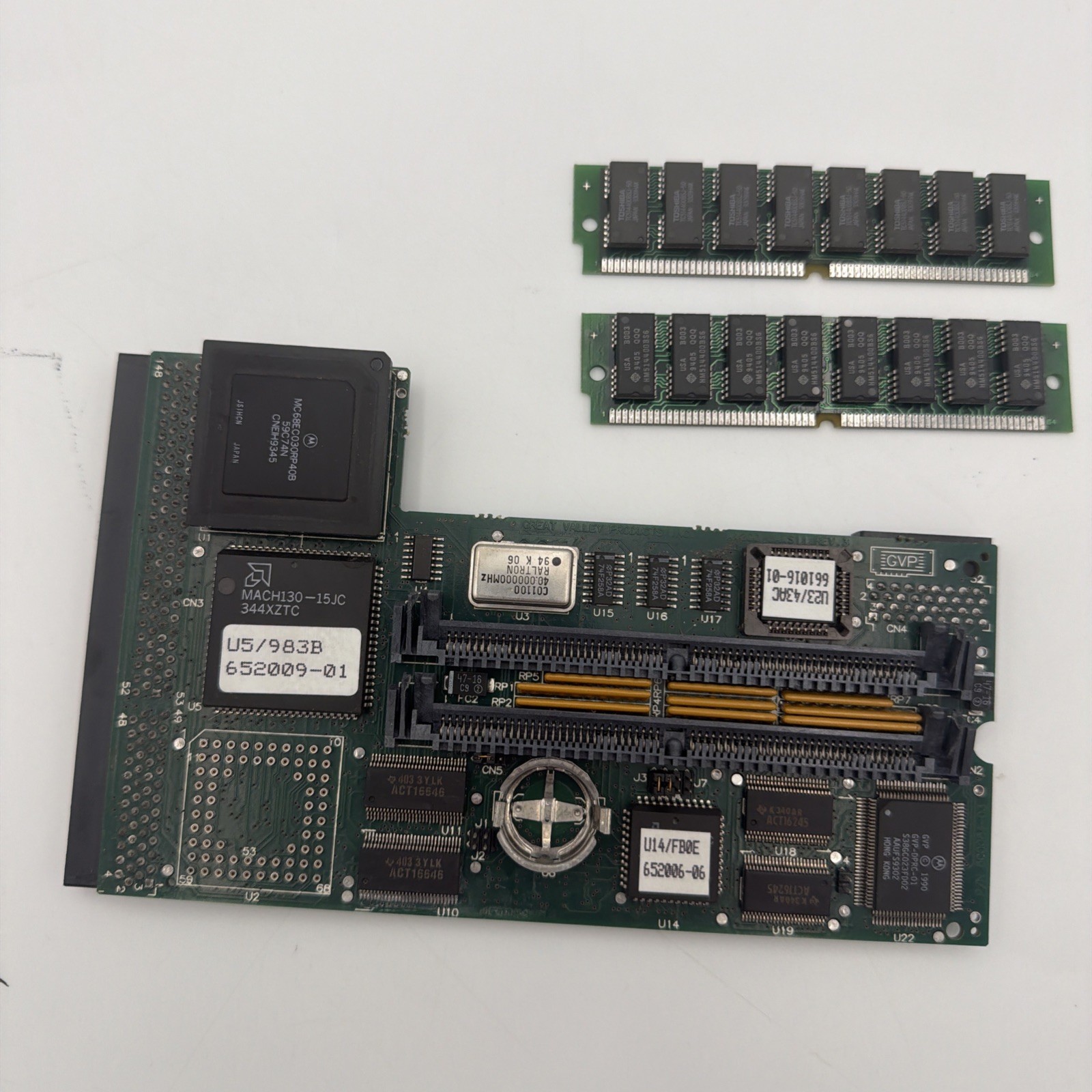 GVP Jaws II Rev 3 A1230 Turbo+ Amiga 1200 Accelerator 68EC030 40MHz 8MB Tested