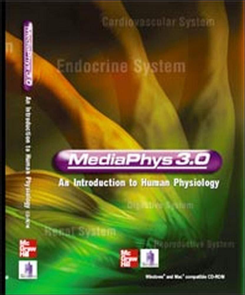 MediaPhys: An Introduction to Human Physiology, 3.0 Version CD-ROM NEW