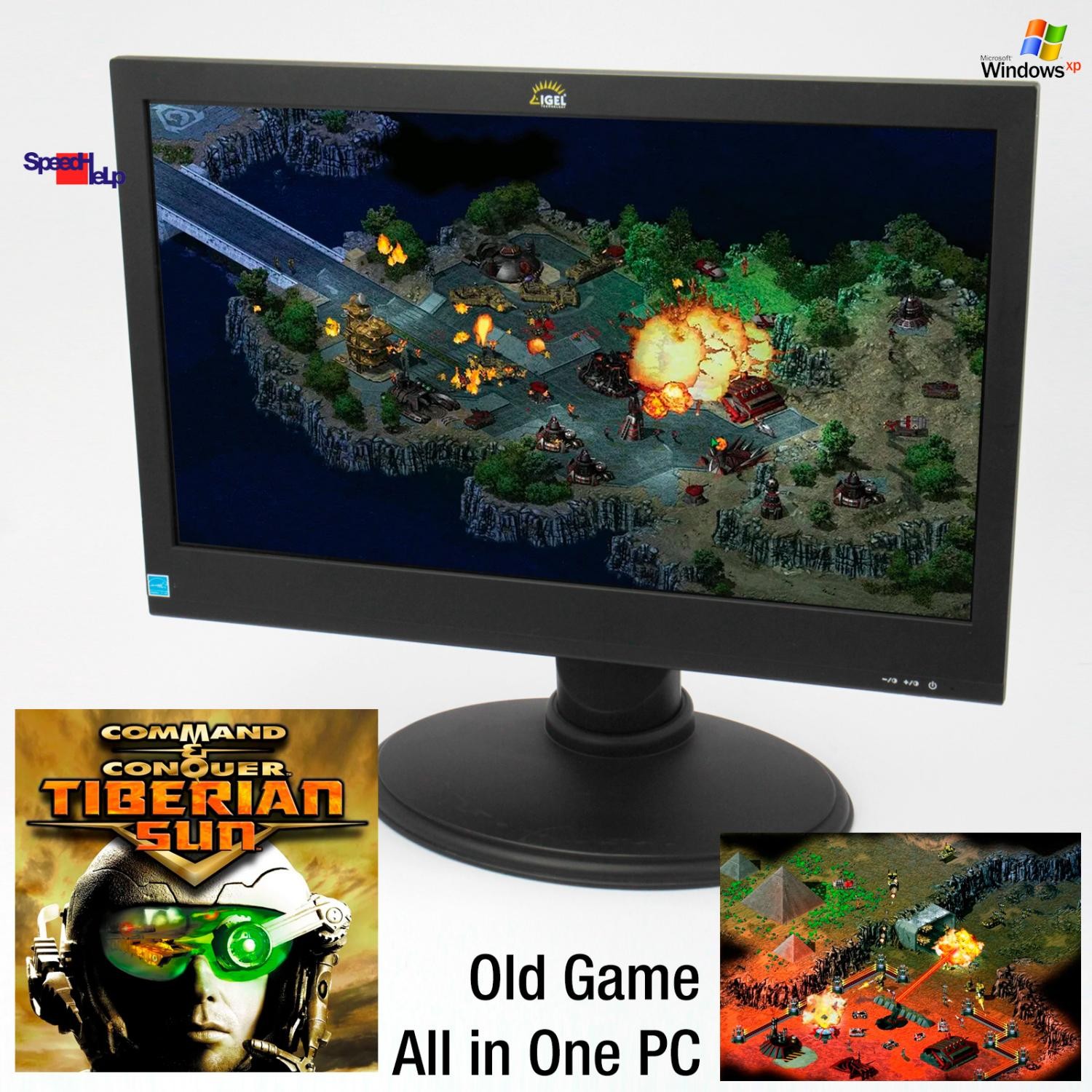 23" All In One Pc Computer Pc Windows Xp Command & Conquer Tiberian Sun Old Game