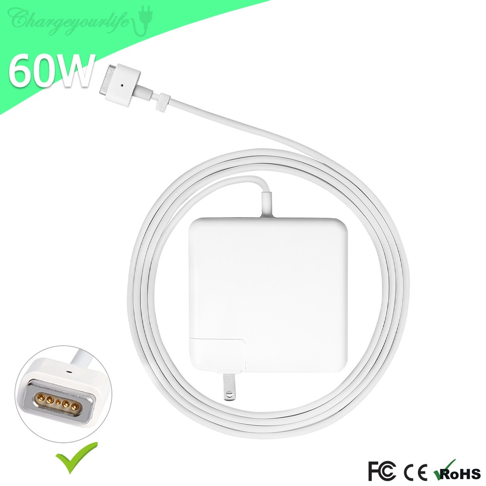 16.5V 3.65A 60W AC Adapter Laptop Charger For Apple Macbook Pro 13" A1181 A1278