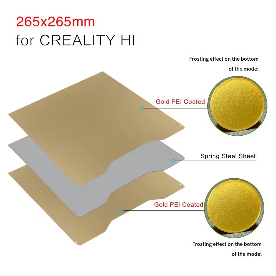 PEY PEO PET PEI Build Plate Double-sided For Creality Hi 3D Printer Platform lot