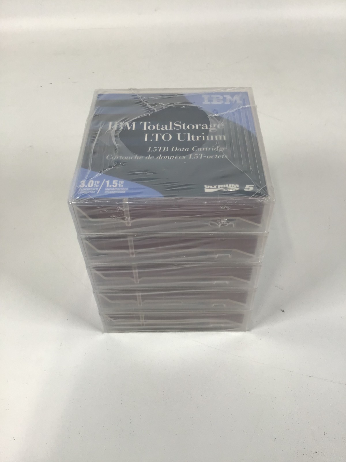 IBM LTO-5 ULTRIUM (5 PACK) BACKUP TAPE (46X1290) FACTORY SEALED - NEW ~