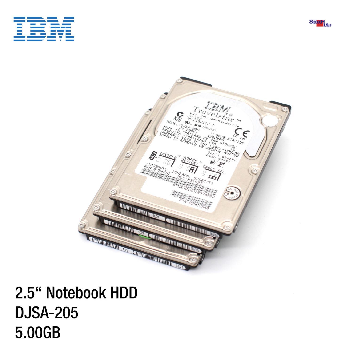 Ibm Djsa-205 5.0gb 2.5" Inch Notebook Laptop Hdd Hard Disk 07n4391 Ok