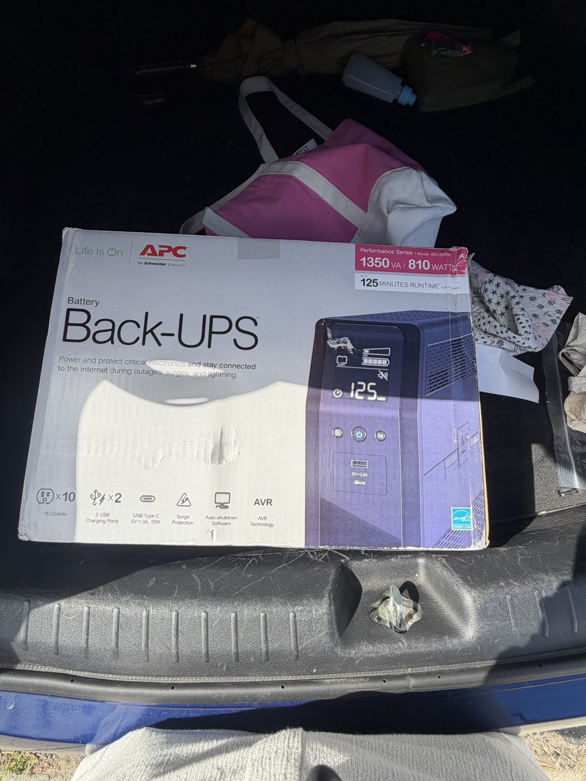 APC Back-UPS BN1350M2 1350VA 810W Battery Backup UPS, 10 Outlets AVR