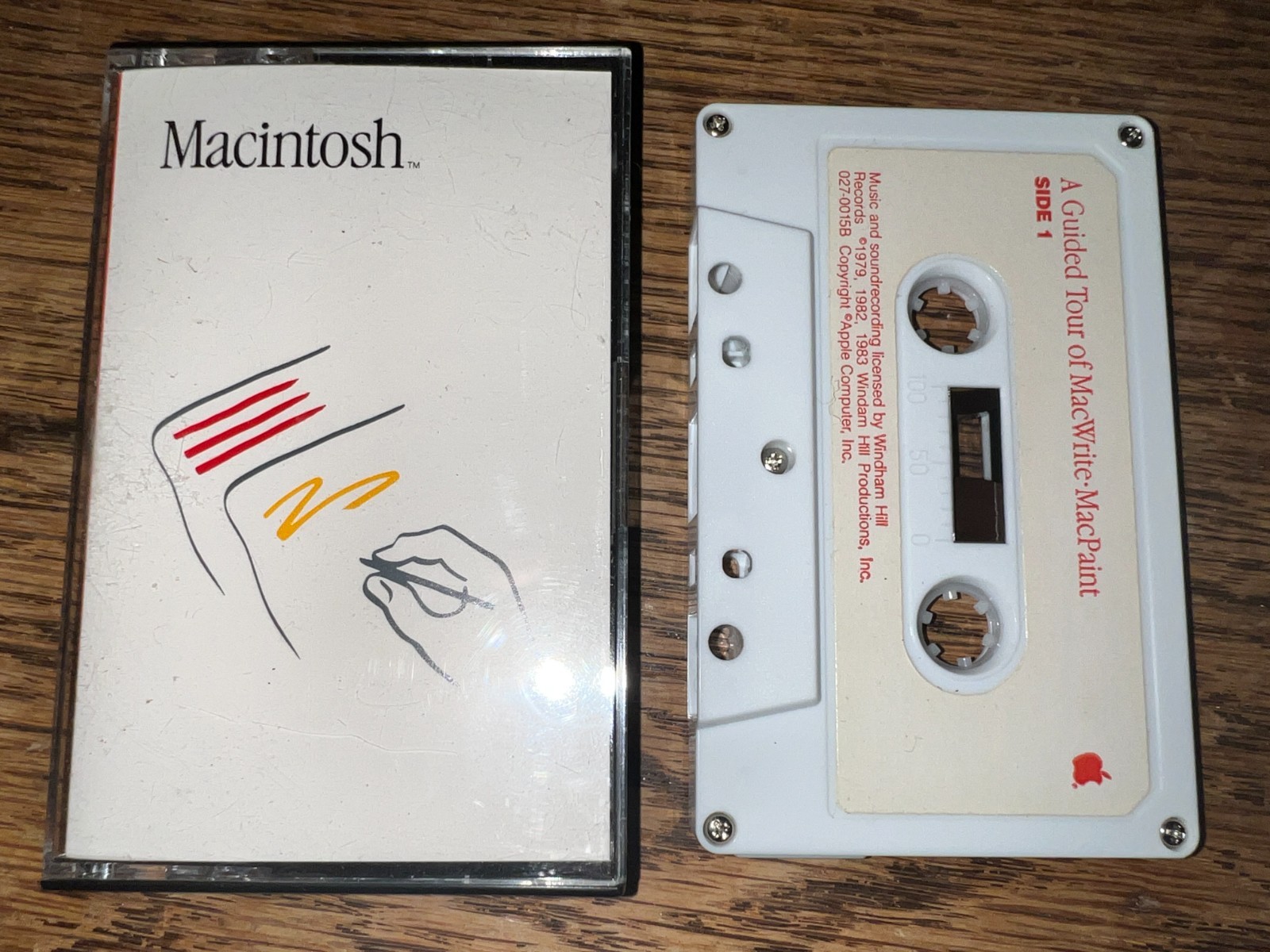 1984 Macintosh 128K A Guided Tour of MacWrite and MacPaint Audio CASSETTE Rare