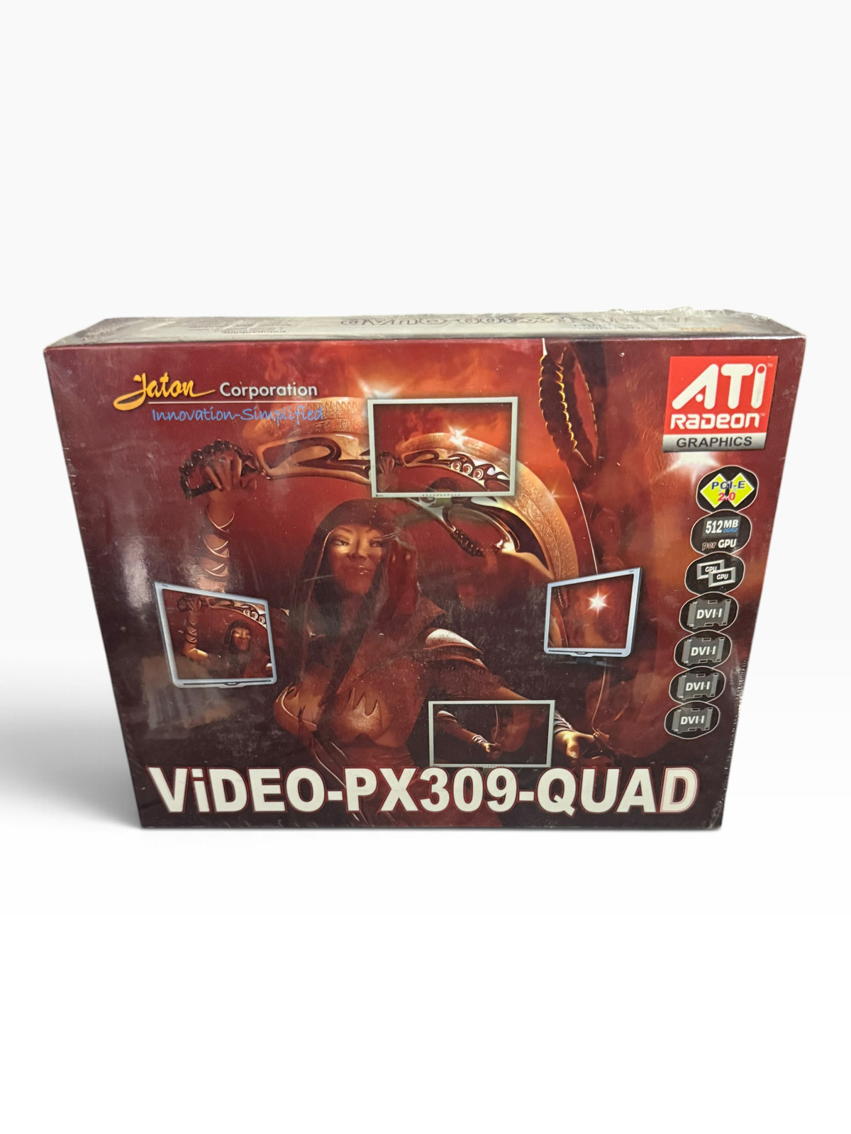 Jaton Video-PX309-Quad ATI Radeon Graphics Card PCI Express 512MB DDR2