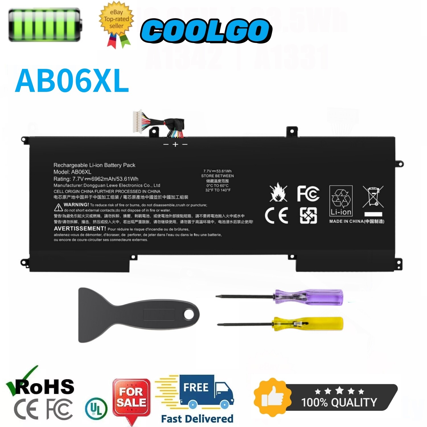 AB06XL Battery for HP Envy 13 2017 13-AD019TU HSTNN-DB8C 921438-855 921408-271