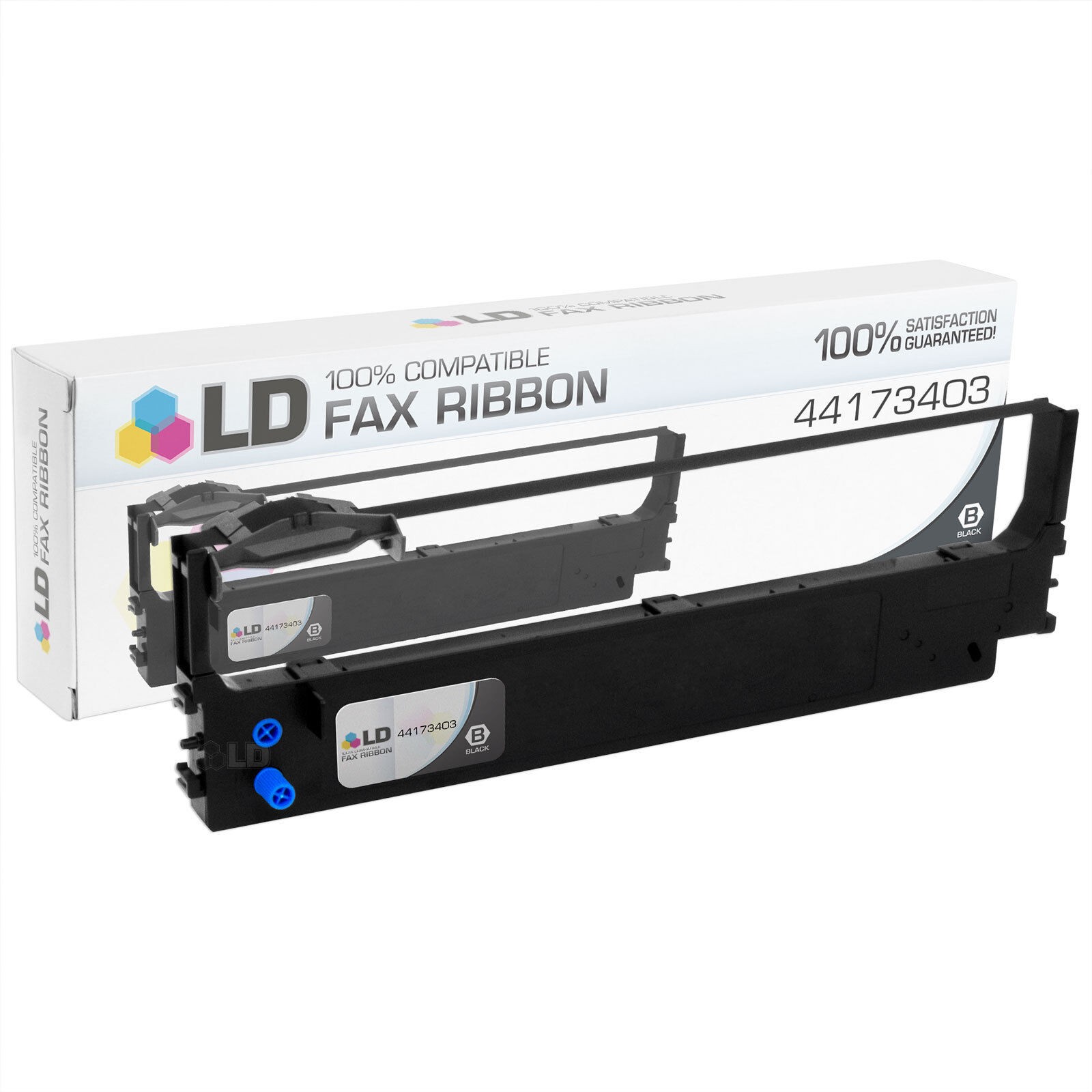 LD Compatible Okidata 44173403 Black Ribbon Cartridge for Microline 620 690 5720