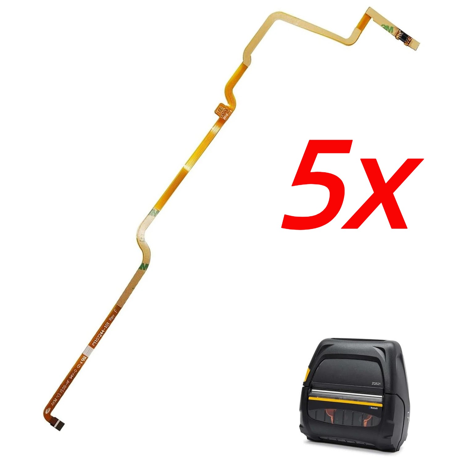 5pcs Bar Sensor Flex Cable for Zebra ZQ521 Thermal Barcode Printer P1107244-101