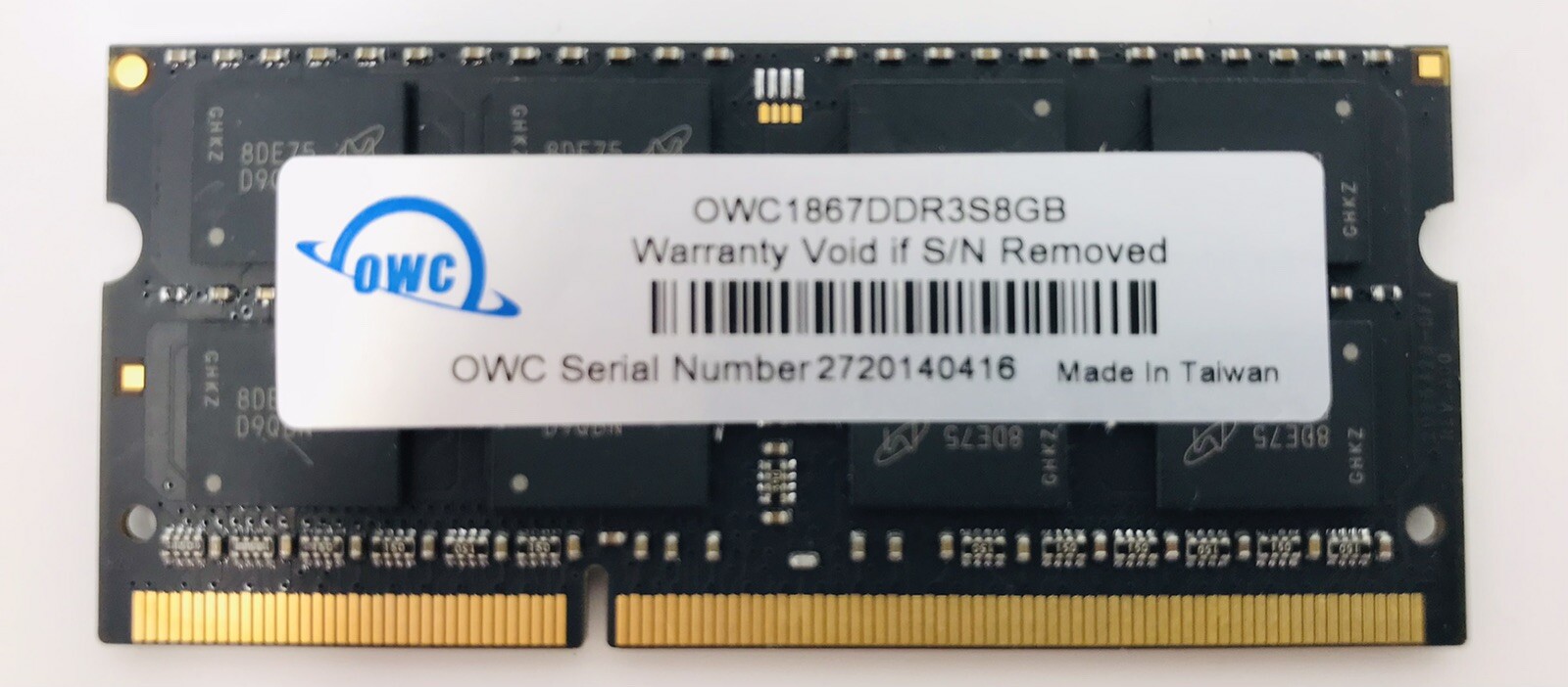 OWC 1867 DDR3 MHz SO-DIMM Memory Model:OWC1867DDR3S8GB