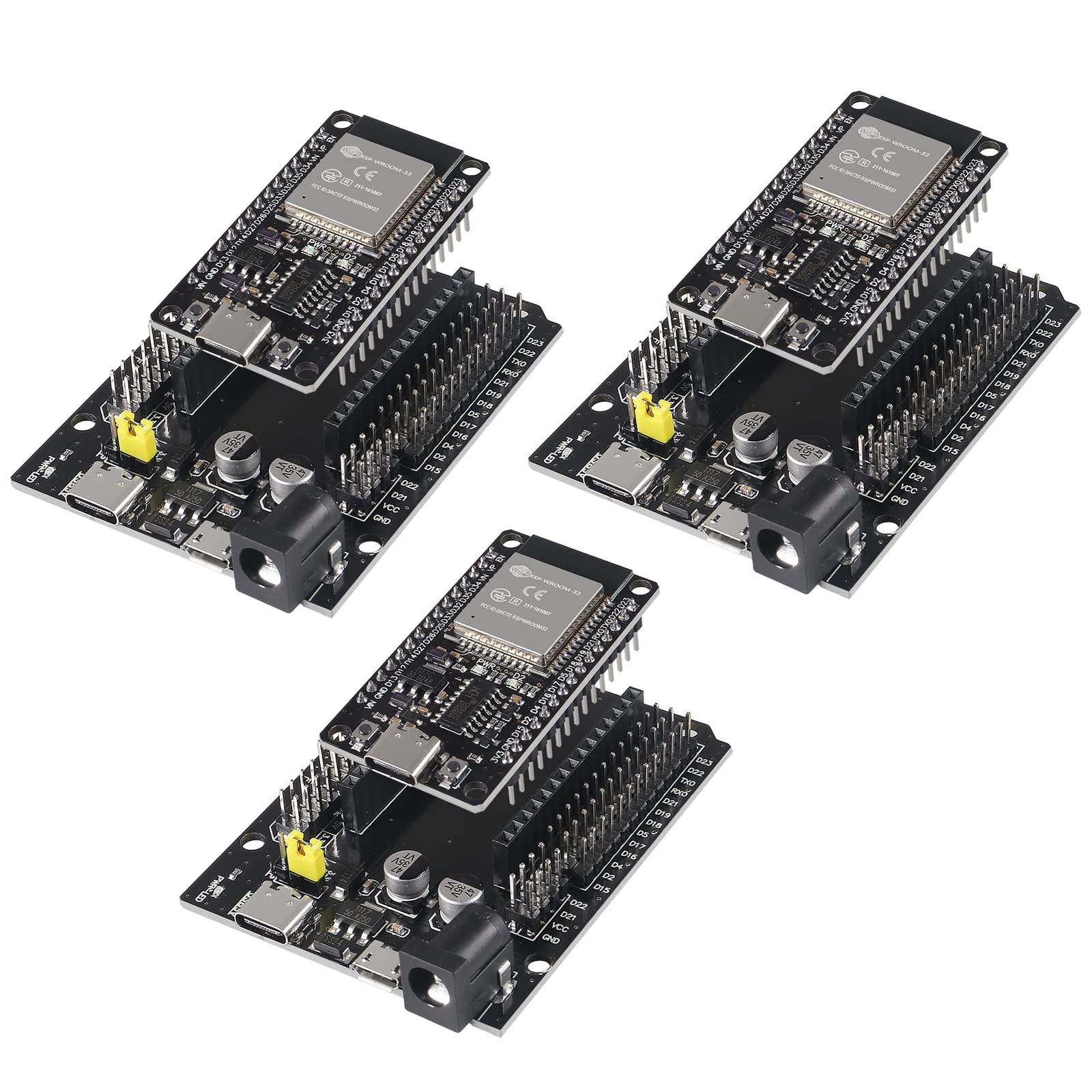 3 PCS ESP32 Development Board TypeC USB CH340C WiFi Bluetooth ESPWROOM32