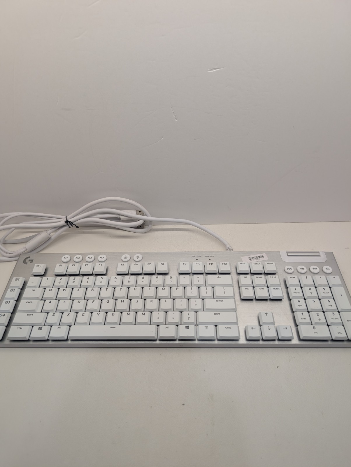 Logitech G815 Tactile RGB Mechanical Gaming Keyboard White Wired USB Read Desc