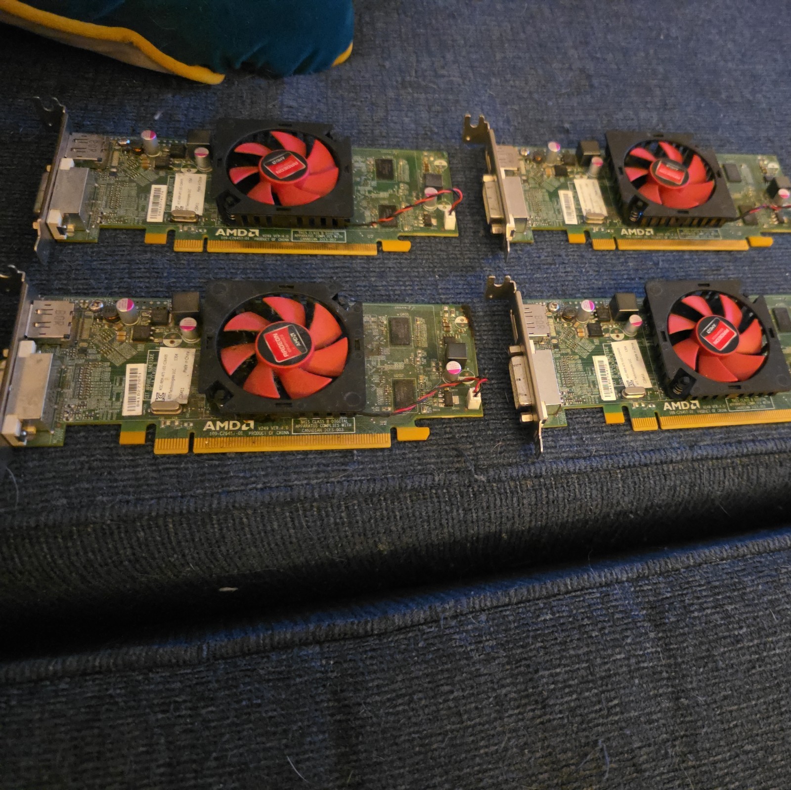 (4) ATI Technologies AMD Radeon Low Profile Graphic Card KCC-REM-ATI-102-C26405 
