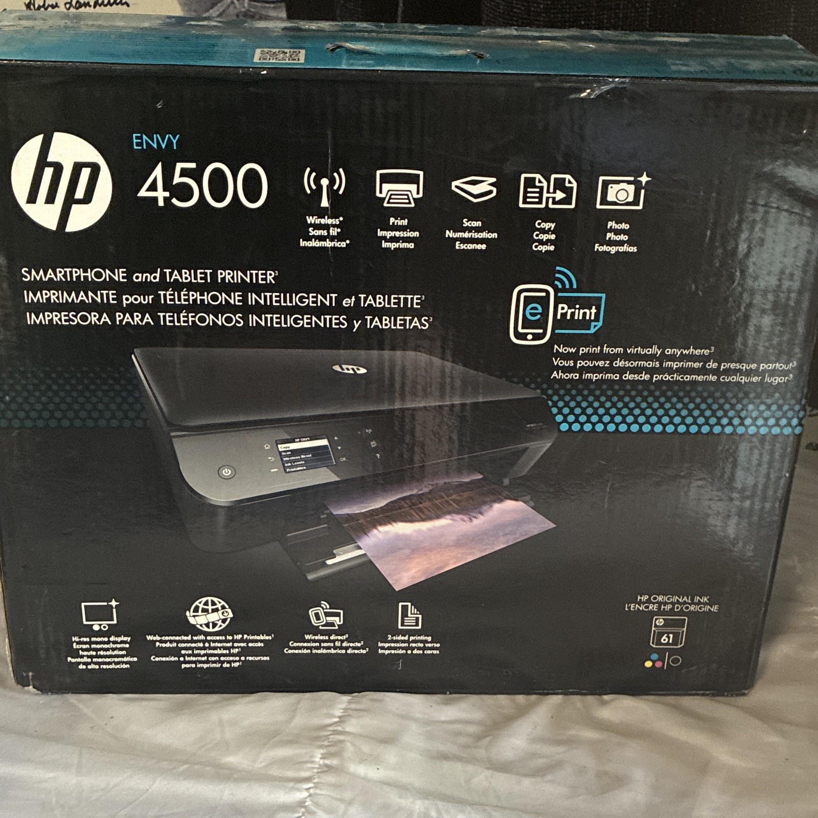 HP Envy 4500 Wireless All-In-One Inkjet Color Printer Scanner Copier