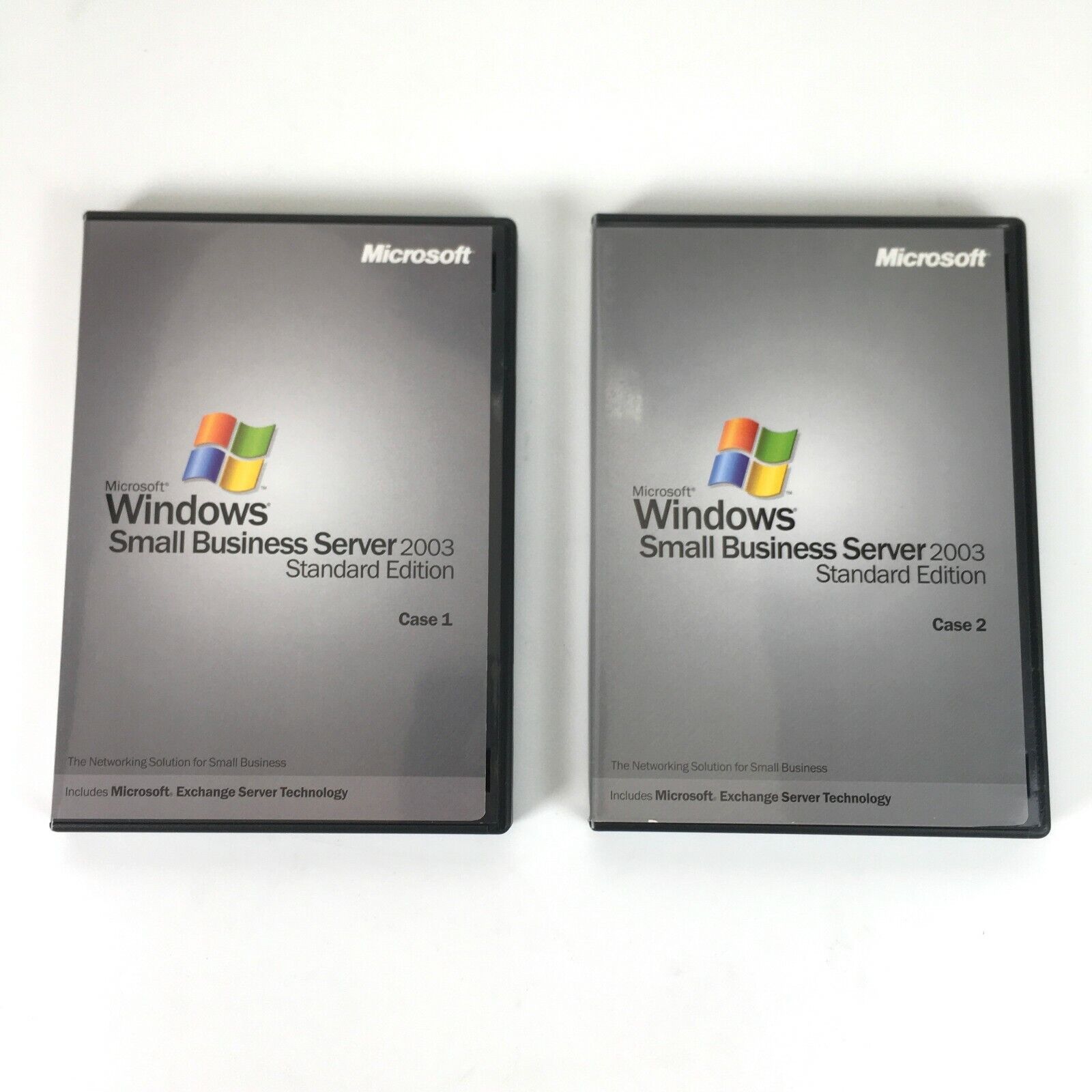 Microsoft Windows Small Business Server 2003 Standard Edition CD Case 1 And 2