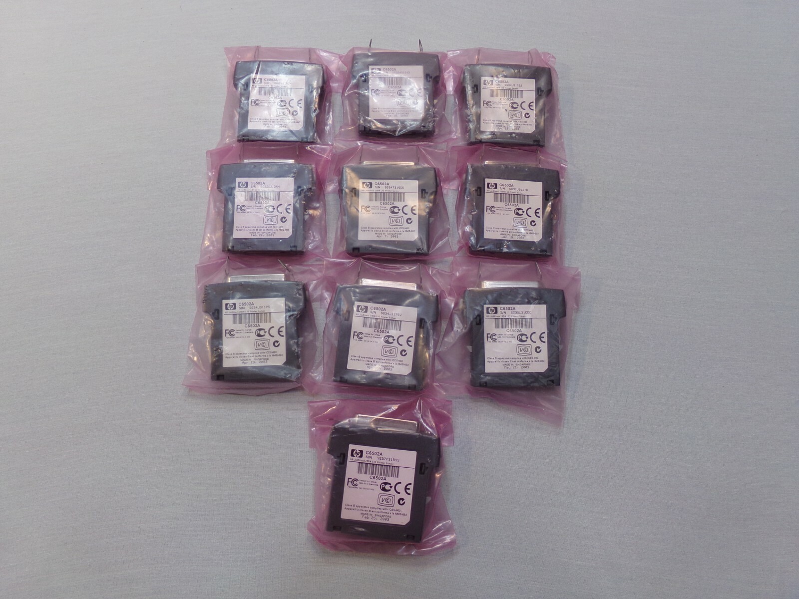 Genuine HP JetDirect 200N LIO Printer Server Parallel C6502A x10 - Expired 