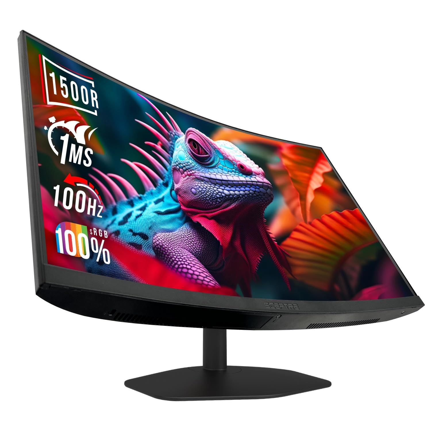 Sceptre Curved 27" Prime Gaming Monitor 1500R 100Hz HDMI X2 DisplayPort 1ms---