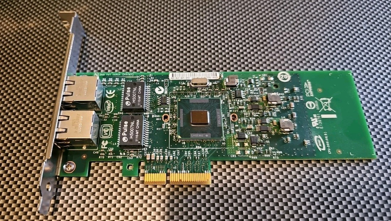 Dell 01P8D1 1P8D1 Intel G18758-003 Dual-Port PCIe Gigabit Network Card D-7