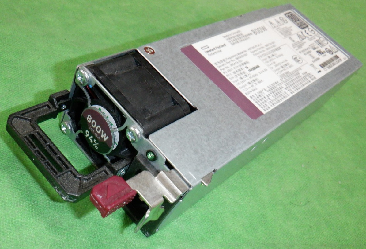 HPE 800W 80 PLUS Platinum Power Supply ProLiant Gen10 HSTNS-PL41-1 865409-001