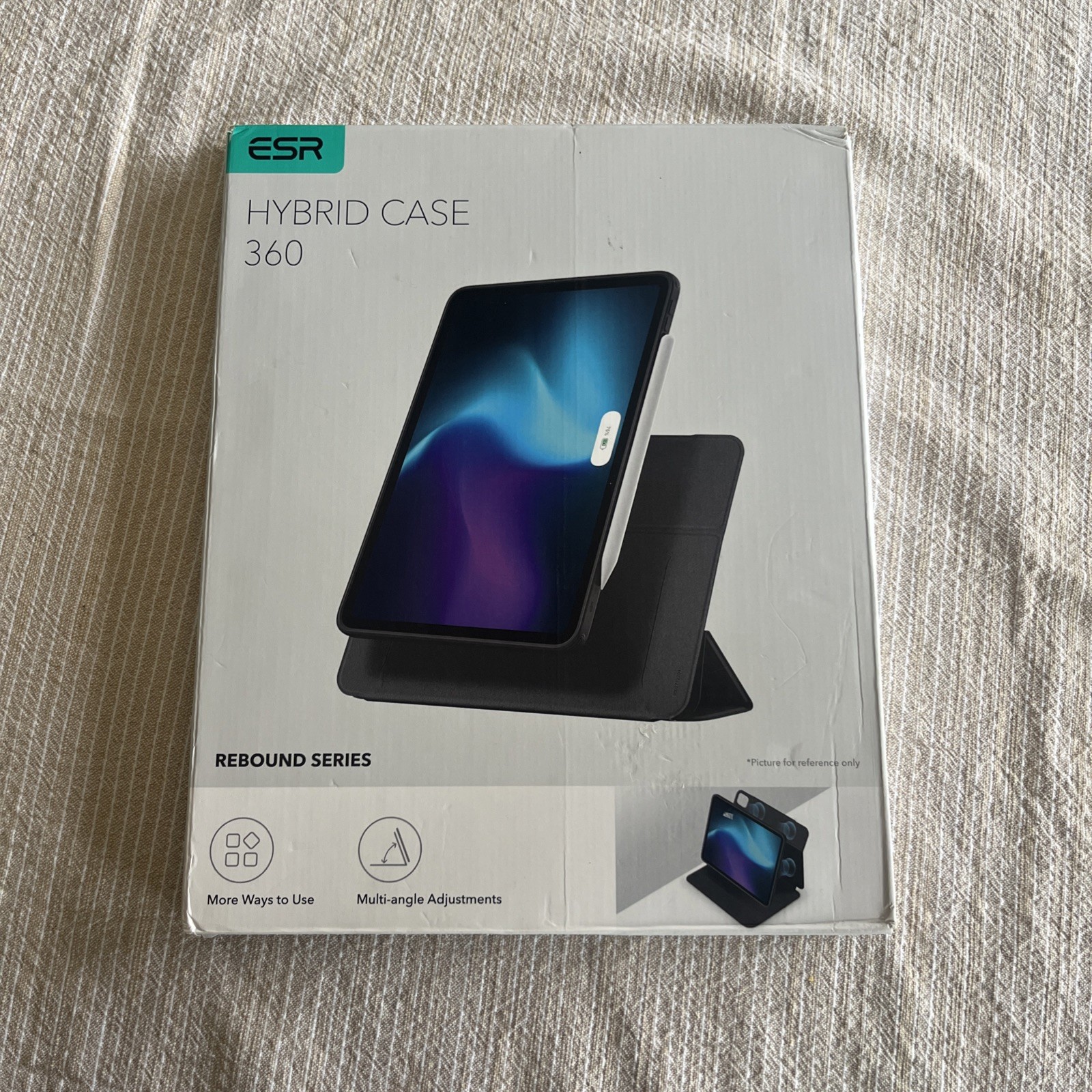 ESR Hybrid 360 Pro iPad Case   12.9 Rebound Series Black NEW Multi Angle