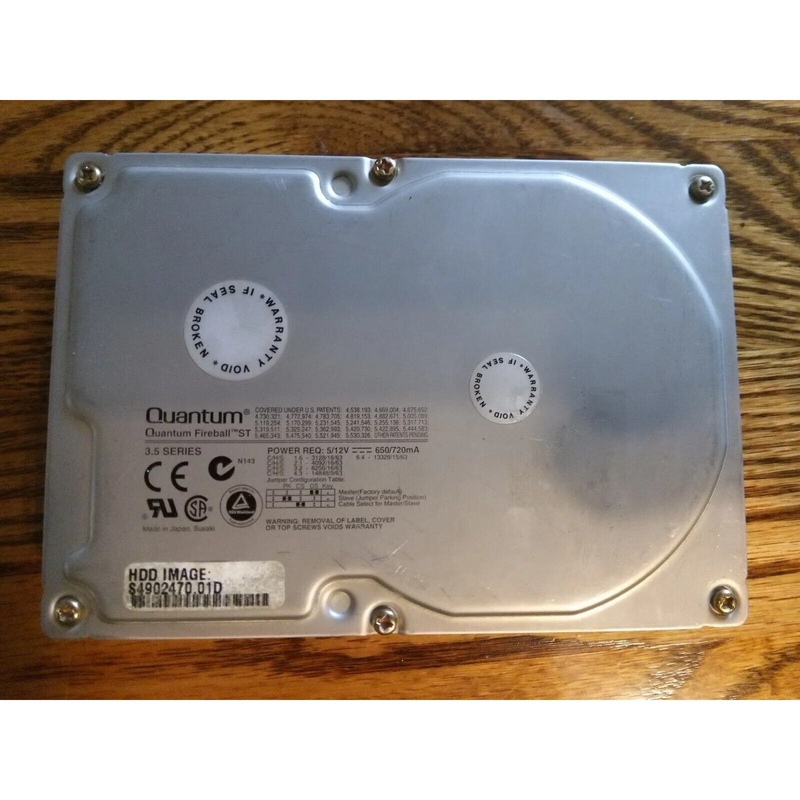 Quantum Fireball ST43A361 4GB 5400RPM Vintage 128kb Cache