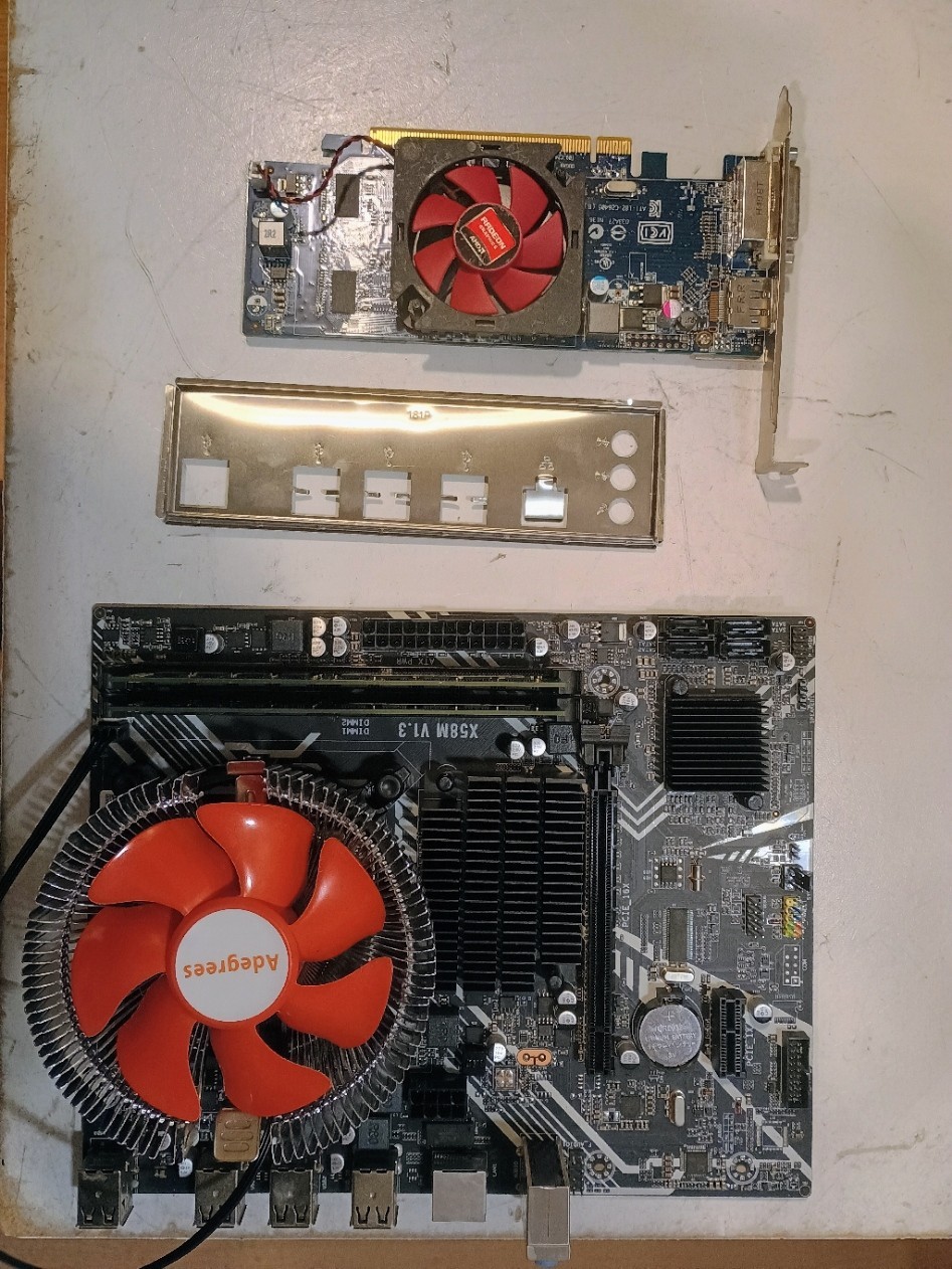 Trident X58M Z001 Motherboard COMBO with i7 3.2GHzCPU, 8GB Ram CPUFan Radeon Vid